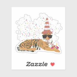 Tiger Partying - Animals Having a Party