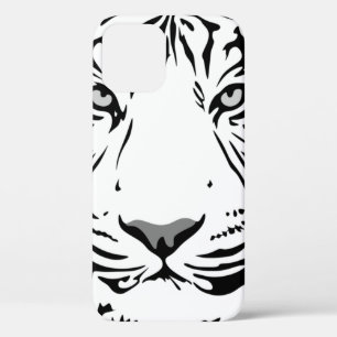 Tiger pattern animal design flat iPhone 12 case