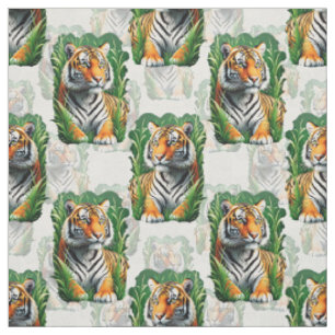 Tiger Pattern Design Fabric