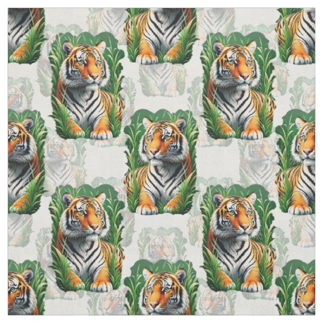 Tiger Pattern Design Fabric (Swatch)