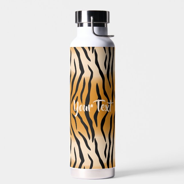 Tiger Pattern Design Thor Copper Vacuum Insulated Water Bottle (Left)