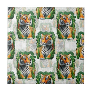 Tiger Pattern Design Tile