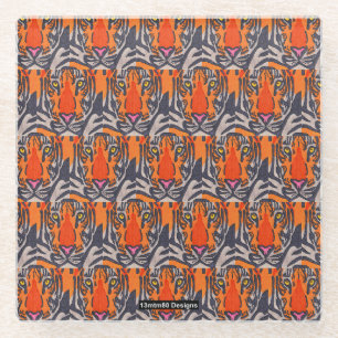 Tiger (pattern) - Glass Coaster
