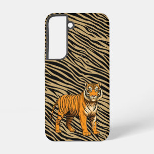 Tiger Pattern in Light Brown with Tiger  Samsung Galaxy Case