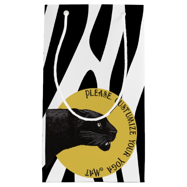 Tiger Pattern in Vector Small Gift Bag (Front)