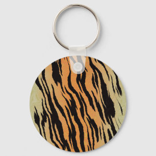 Tiger Pattern Key Ring