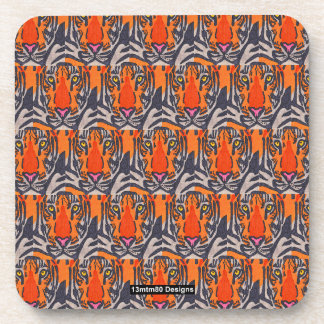 Tiger (pattern) - Plastic Coaster