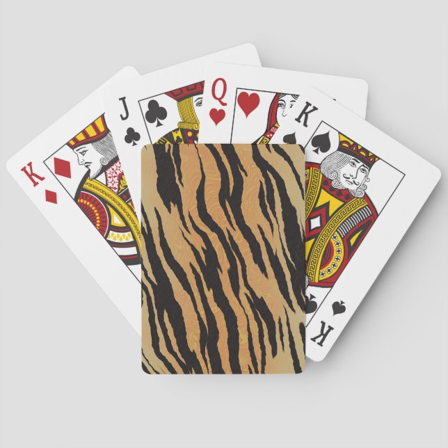 Tiger Pattern Playing Cards (Back)