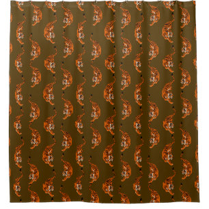 Tiger Pattern Shower Curtain