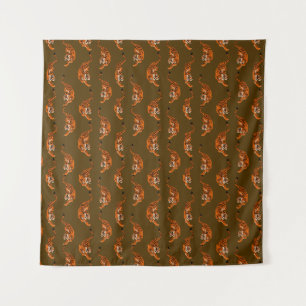 Tiger Pattern Tapestry