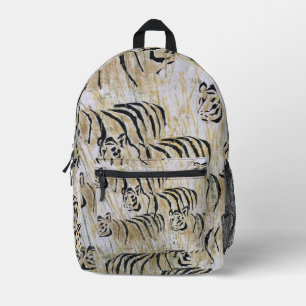 Tiger Pattern Tiger Print Printed Backpack