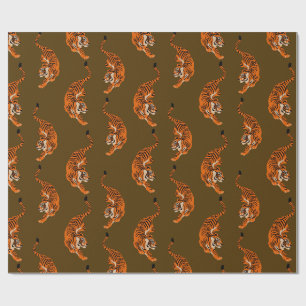 Tiger Pattern Wrapping Paper