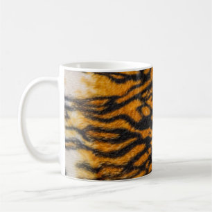 Tiger patterned backgroundabstract, animal, asia, coffee mug