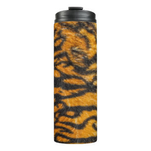 Tiger patterned backgroundabstract, animal, asia,  thermal tumbler
