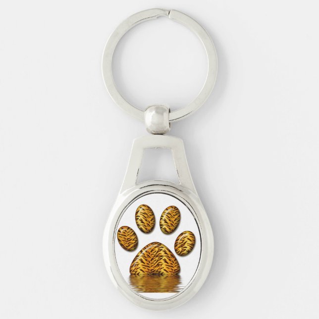 Tiger Paw #2 Key Ring (Front)