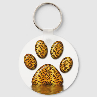 Tiger Paw #2 Key Ring
