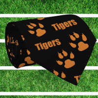 Tiger Paw Prints With Tiger Text