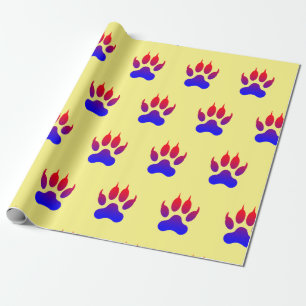 Tiger Paws Wrapping Paper