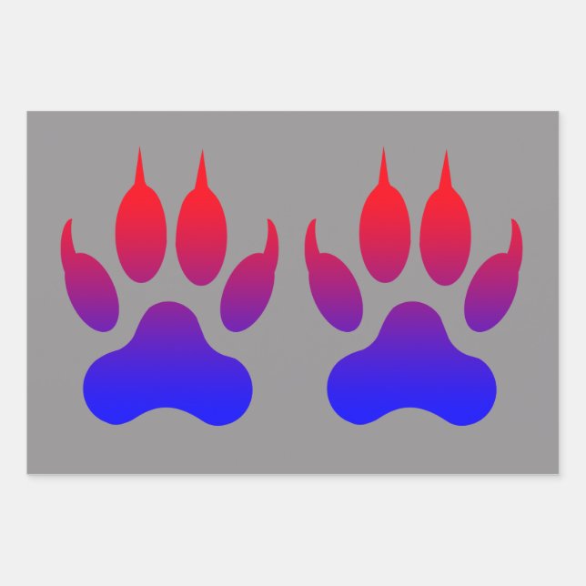 Tiger Paws Wrapping Paper (Front)