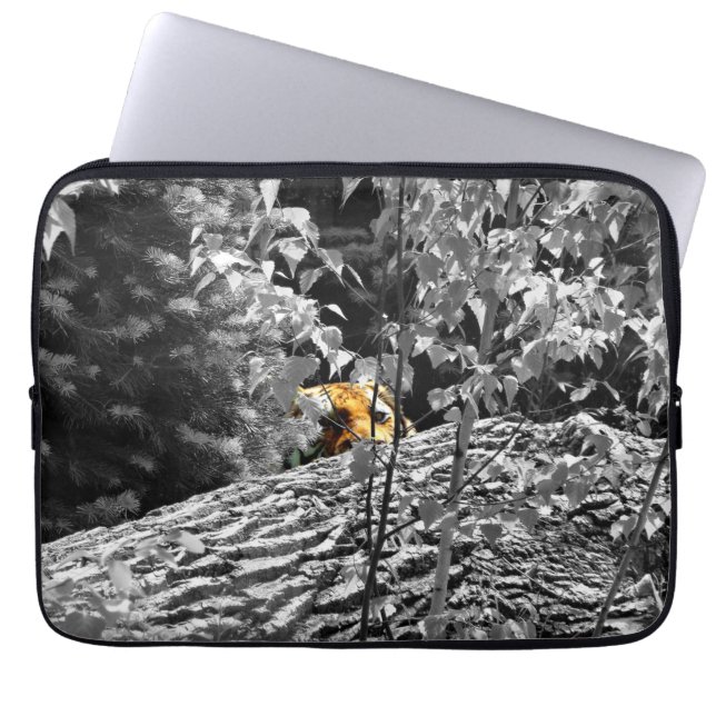 Tiger Peek-a-boo Laptop Sleeve (Front)