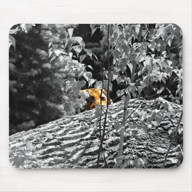 Tiger Peek-a-boo Mousapad Mouse Mat (Front)