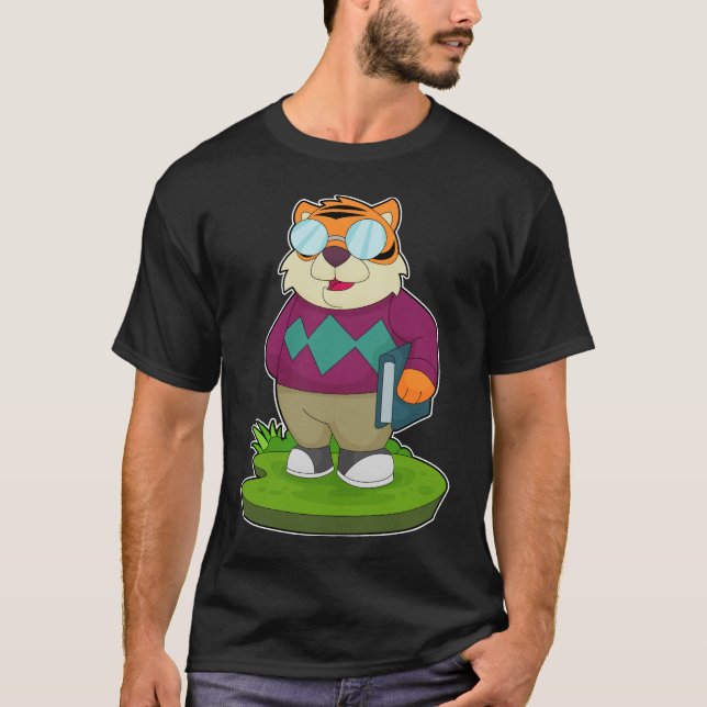 Tiger Pensioner Book T-Shirt (Front)
