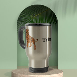 Tiger Personalised Travel Mug