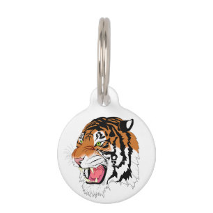 Tiger Pet Tag