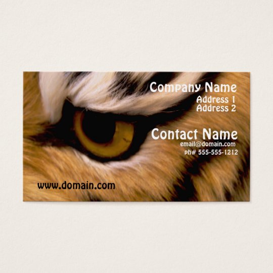 Tiger Photo Business Card
