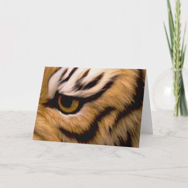 Tiger Photo Greeting Card (Front)
