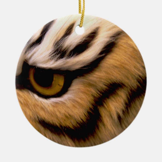 Tiger Photo Ornament (Front)