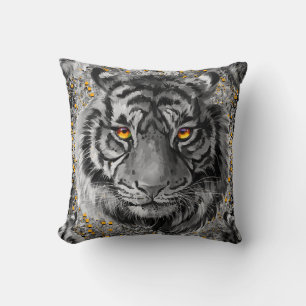 Tiger Pillow Colourful Tiger Drawing