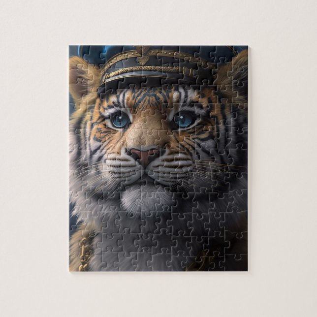 Tiger Pilot Captain Jigsaw Puzzle (Vertical)