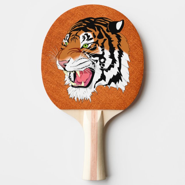 Tiger Ping Pong Paddle (Front)