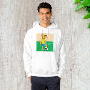 Tiger Playing Soccer Hoodie