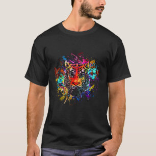 Tiger Pop Style Happy New Year 2022 Year Of The Ti T-Shirt
