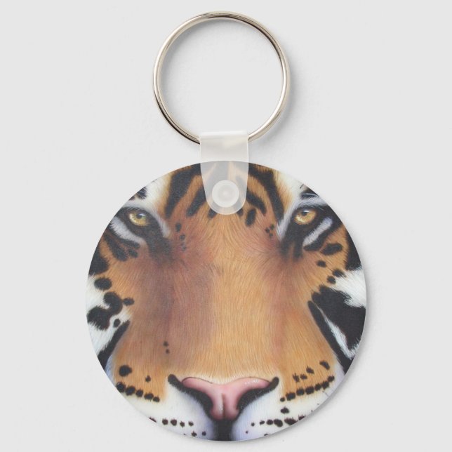 Tiger Portrait Key Ring (Front)