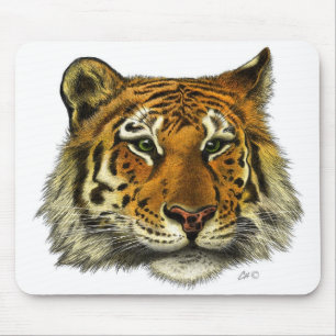 Tiger Portrait Mouse Mat