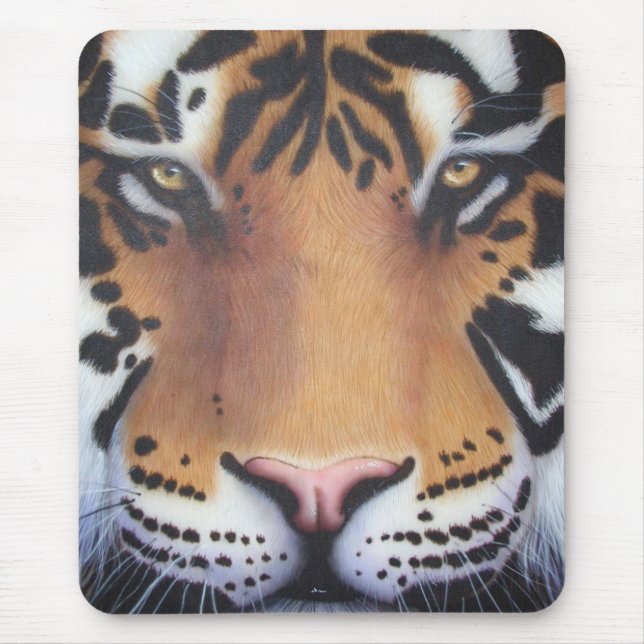 Tiger Portrait Mouse Mat (Front)
