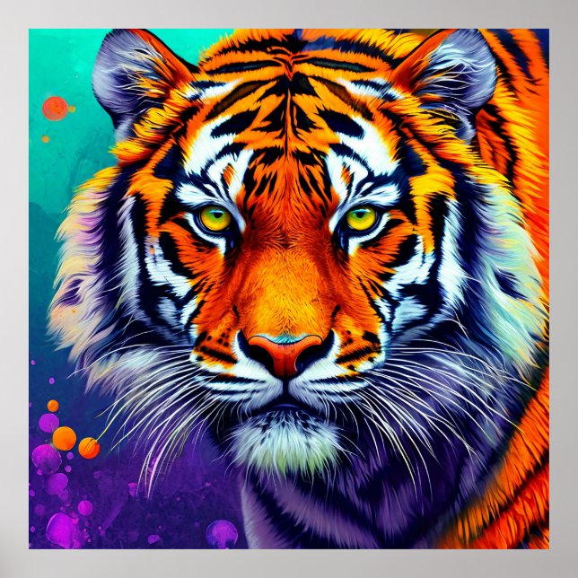 Tiger portrait poster (Front)