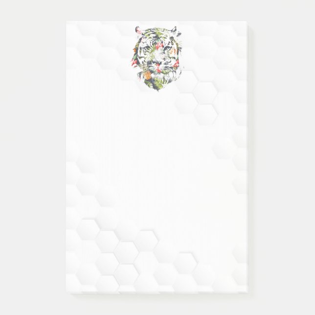 TIGER Post-It Notes - Tropical Pattern (Front)