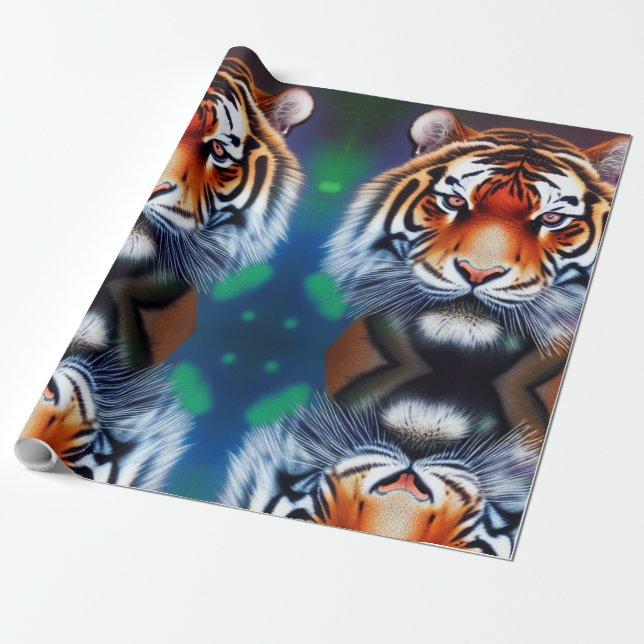 Tiger Power Wrapping Paper (Unrolled)