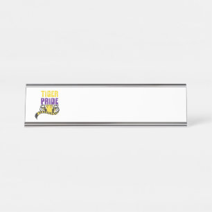 Tiger Pride Desk Name Plate
