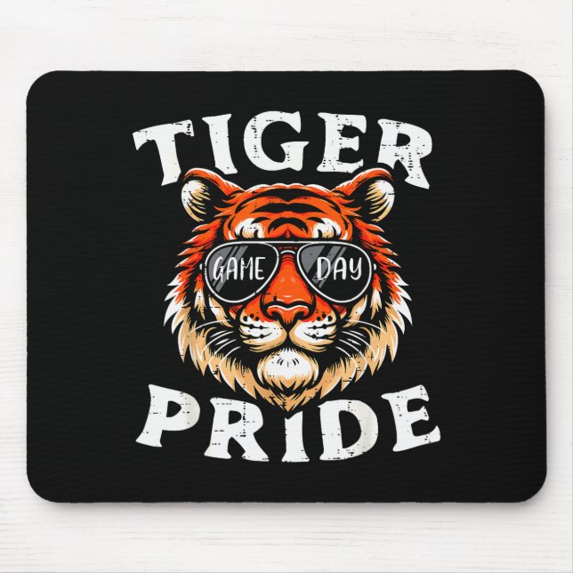 Tiger Pride Men Kids Boys Women Girls Youth Teen  Mouse Mat (Front)