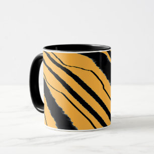 Tiger Print Black Combo  Mug