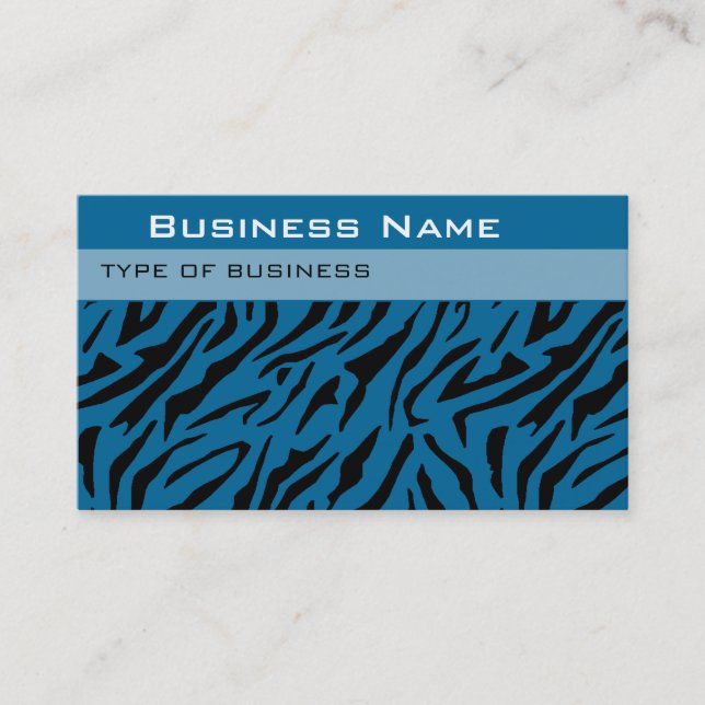 Tiger Print Business Card Template (Front)