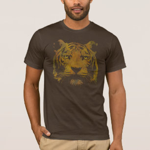 Tiger Print (Dark Shirt) Men's Basic T-Shirt