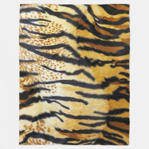TIGER PRINT FLEECE BLANKET