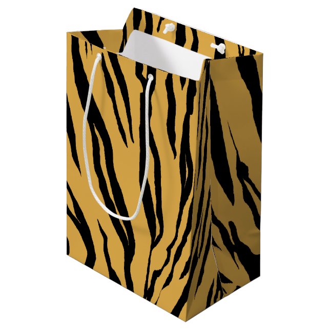 Tiger Print Gift Bag (Front Angled)