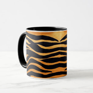Tiger Print Golden and Black Mug